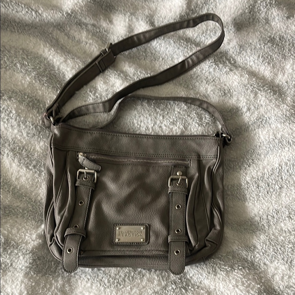 Gray Crossbody Bag